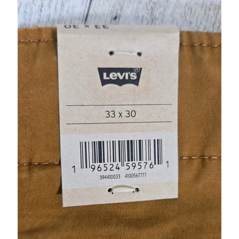 Levi's XX Cargo Taper Pants Mens 33x30 Stretch Sits Below Waist Ginger Brown NEW